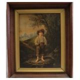Boy framed print