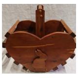 Magazine rack- heart shaped