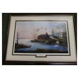 Mary Ann Vessie art print in frame