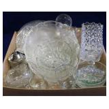 Box lot of assorted glasswares