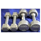 2 sets of hand weights