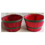 Set of 2 apple buckets