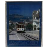 San Francisco print in frame
