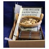 Box lot of assorted household items