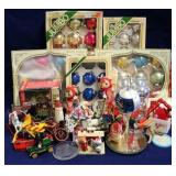 Box lot of assorted christmas ornaments