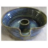 Signed art pottery bowl