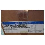 New 25 AMP Outlet Panel