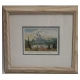 Signed art print- mountains