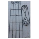 3pcs outdoor garden trellis and wall planter
