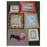 Group of 6 framed pictures