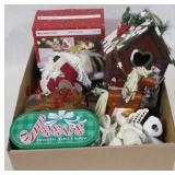 Box lot of Christmas Items