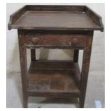 Wood one drawer stand