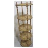 Octagonal what not shelf