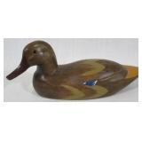 Hand carved duck decoy