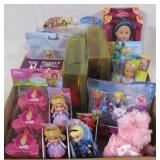 Box lot of girl toys