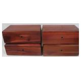 4 Cedar Boxes