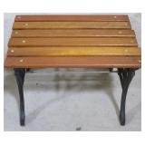 Cast iron wooden bench