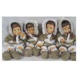 Group of 4 Eskimo Dolls