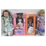 Group of 4 dolls