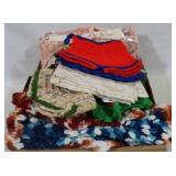 Box lot of Doll clothes