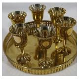 Brass Tray with Cordials