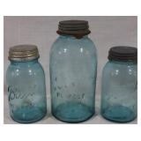 3 Blue Ball JArs