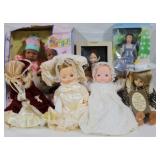 Group of assorted dolls