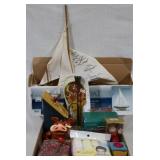 box lot of assorted items