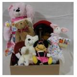 Box lot of Stuffed Animals