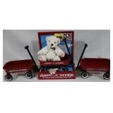 3 Radio Flyer wagons