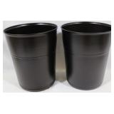 2 Metal Trashcans