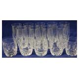 14 pc set of matching glasses