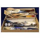 Box lot of kitchen utencils