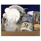 Box lot of assorted kitchen items