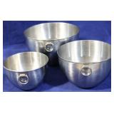 Stainless steel Mixing bowl set of 3