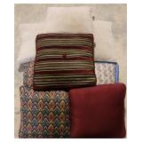 Group of throw pillows