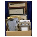 Box lot of assorted frames