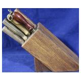 Knife block with knives