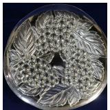 Glass serving plate