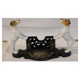 Cast iron scotty dog business card holder