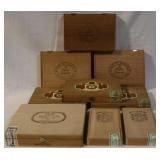 Group of cigar boxes
