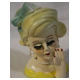 Yellow head vase