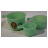 3 pc Jadite measuring cups