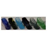 6pc small glass boots