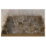 Box lot of glassware