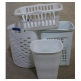 Group of laundry baskets