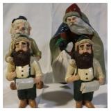 4 pc Anderson Christmas figures