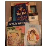 Tray lot of Books, Etc.