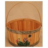 Hand Painted Basket