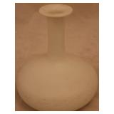 Antique Satin Glass Vase